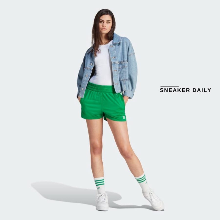 quần adidas adicolor 3-stripes shorts - green ik6580
