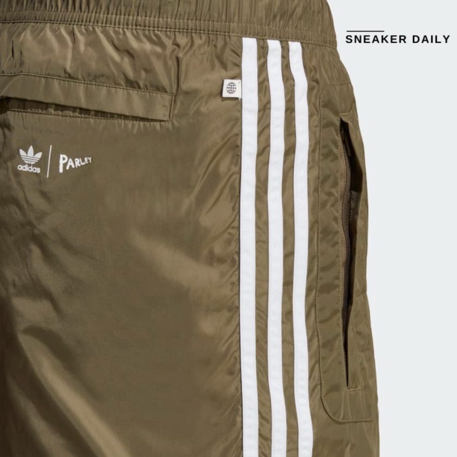 quần adidas adicolor parley shorts - olive strata hs2090