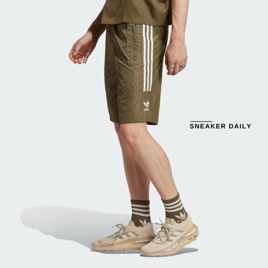 quần adidas adicolor parley shorts - olive strata hs2090