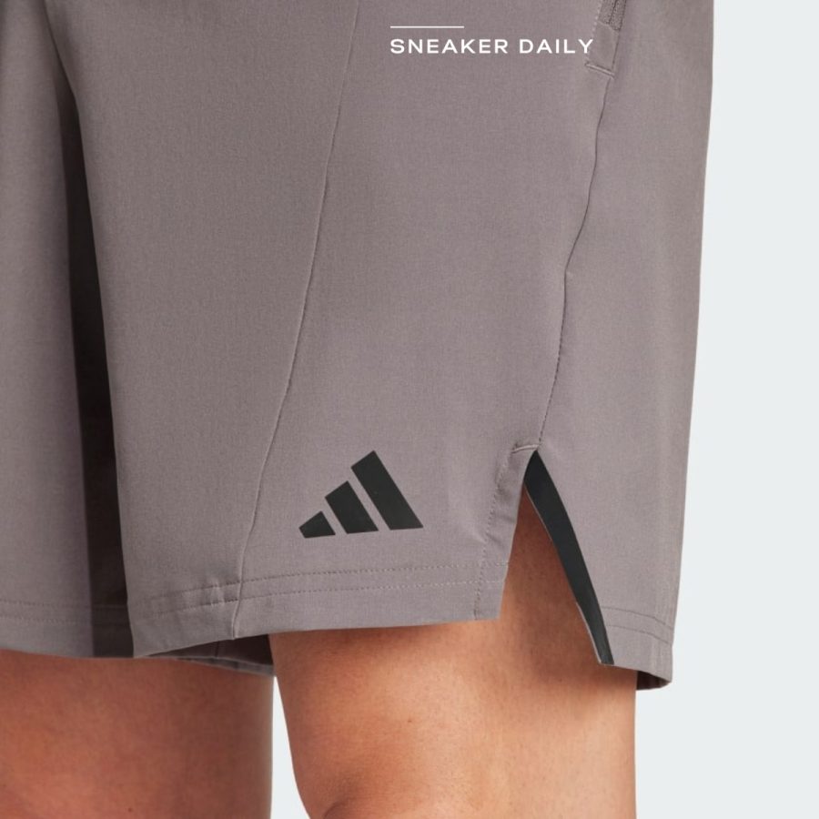 quần adidas designed for training workout shorts - charcoal is3832