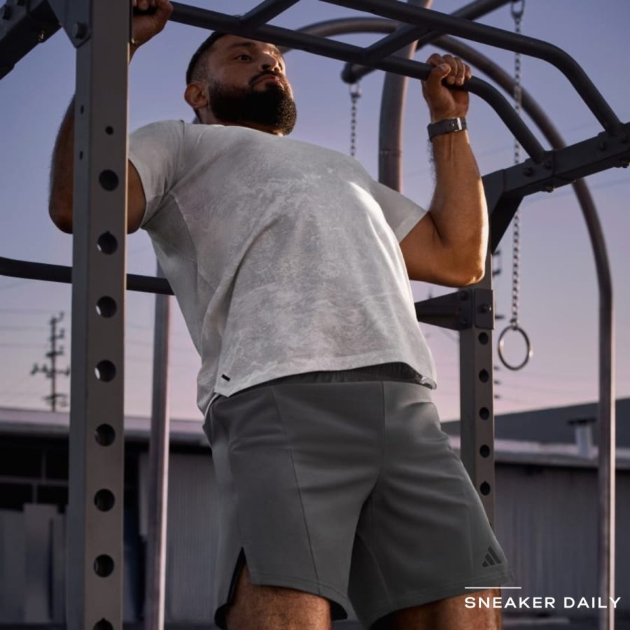 quần adidas designed for training workout shorts - charcoal is3832