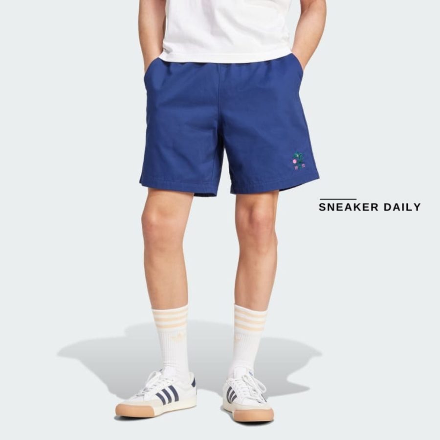 quần adidas originals leisure league groundskeeper shorts - dark blue jd6344