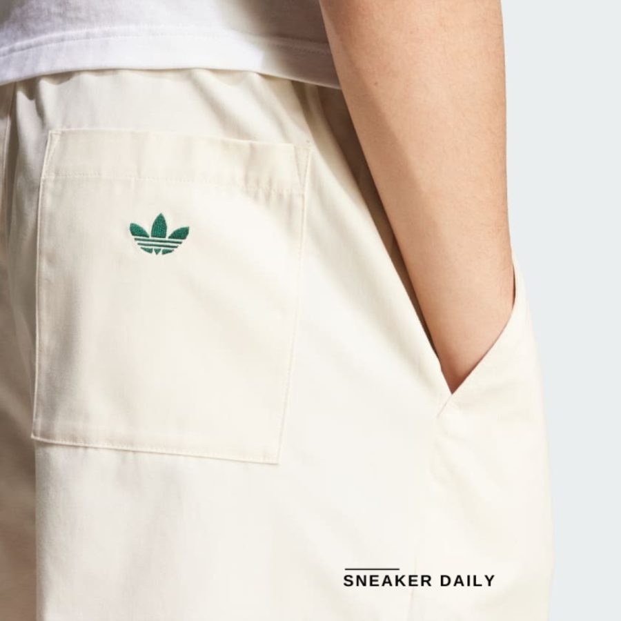 quần adidas originals leisure league groundskeeper shorts - wonder white jd6343