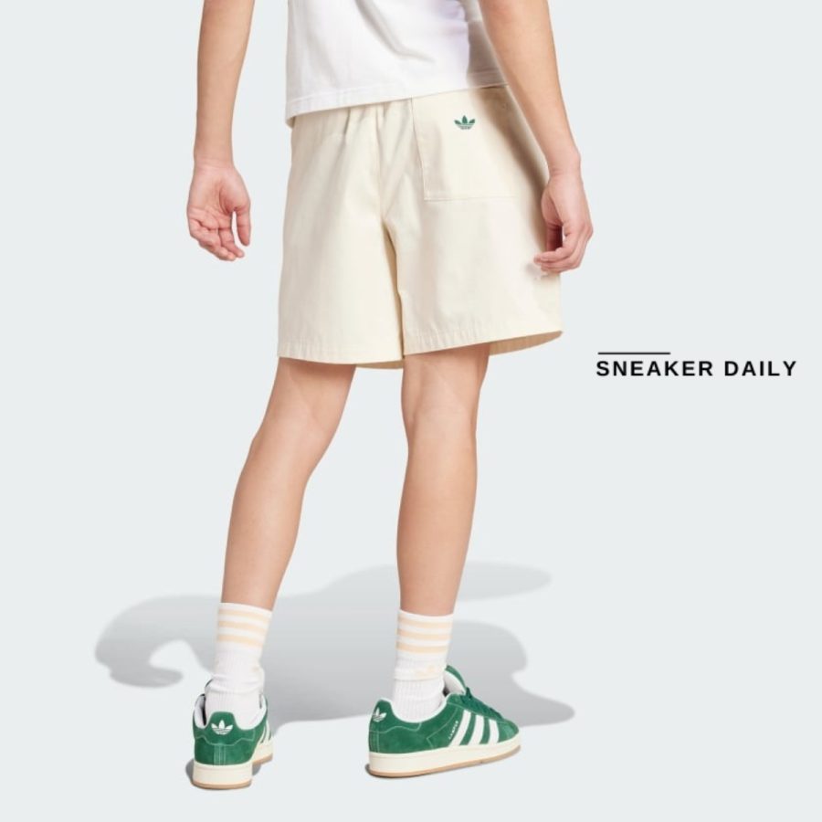 quần adidas originals leisure league groundskeeper shorts - wonder white jd6343