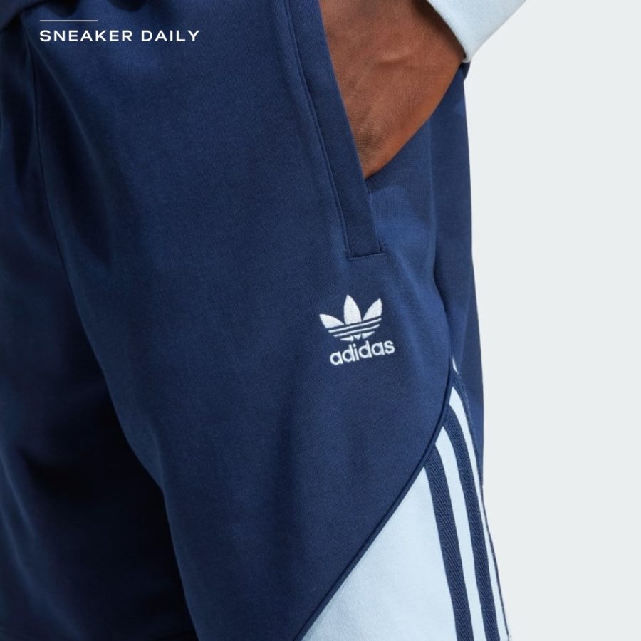 quần adidas sst colorblock shorts - night indigo iy4864