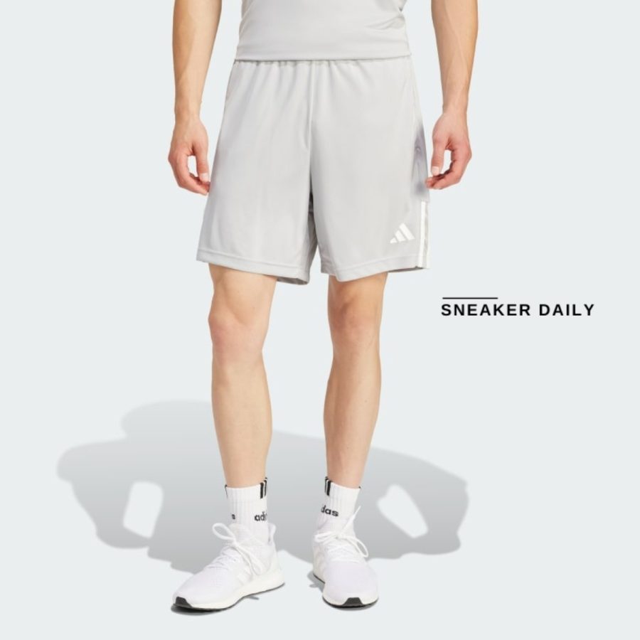 quần adidas sereno aeroready cut 3-stripes shorts - grey ir9741