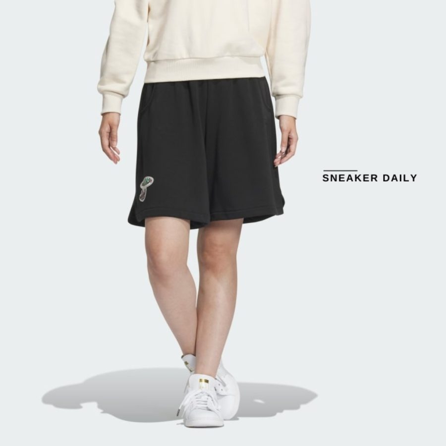 quần adidas summer holiday graphic shorts - black iw6302