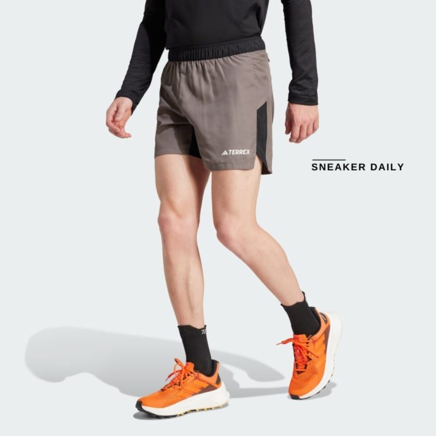 quần adidas terrex multi trail running shorts - charcoal it7913