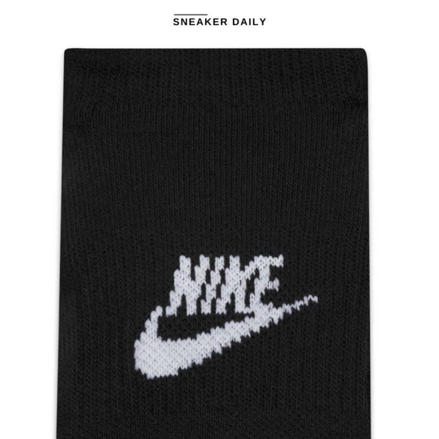 tất everyday plus cushioned nike footie socks dn3314-010