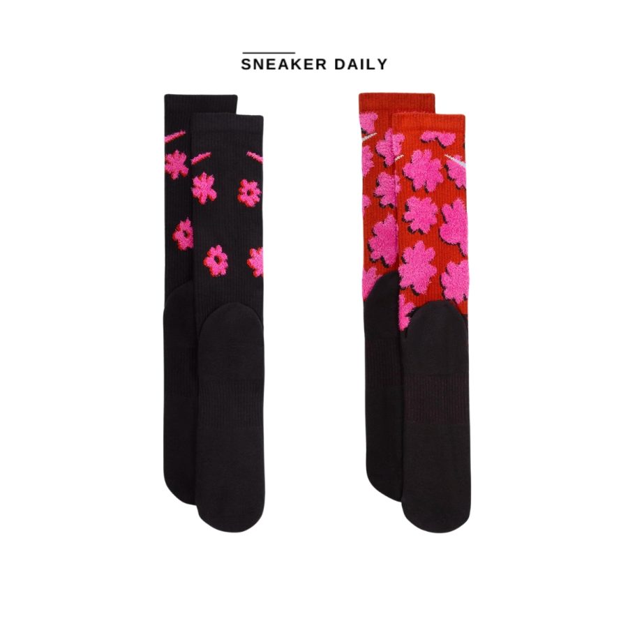 tất nike everyday plus cushioned crew socks (2 pairs) fn9136-901