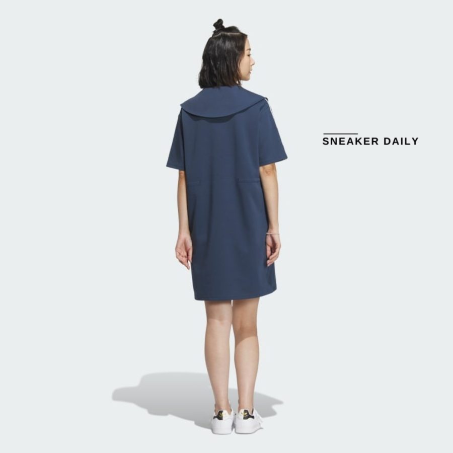 váy adidas summer holiday graphic play knit dress - crew navy iw6305