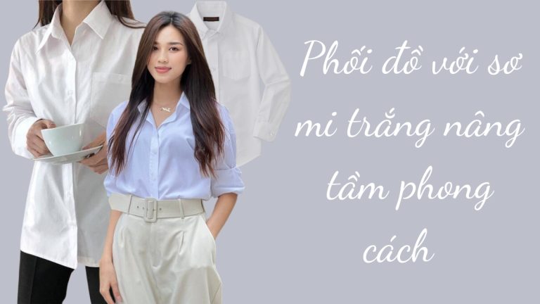 phôi đồ với sơ mi trắng