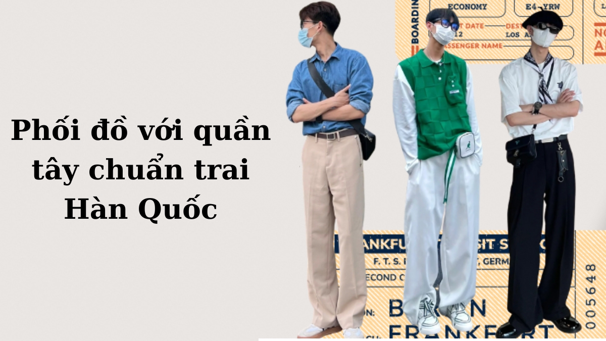 phối đồ với quần tây