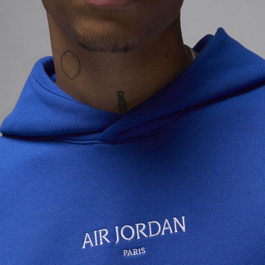 áo air jordan wordmark men's fleece pullover hoodie fz0581-480