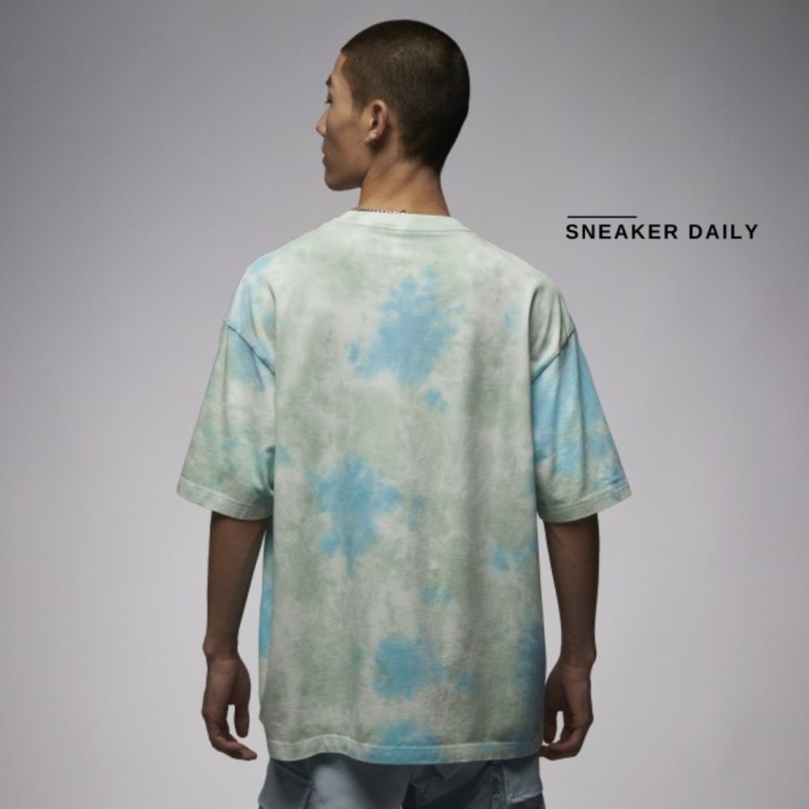 áo jordan essentials men’s oversized graphic ‘bleach aqua’ dx9584-110