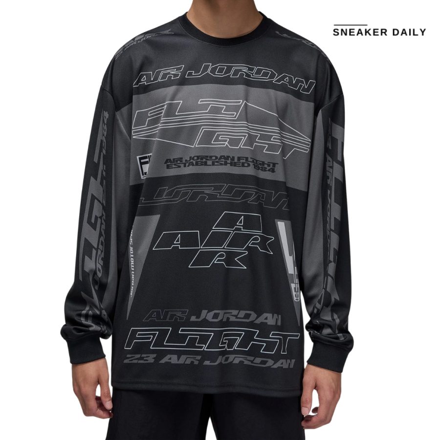 áo jordan mvp men's printed long-sleeve top fv7239-010