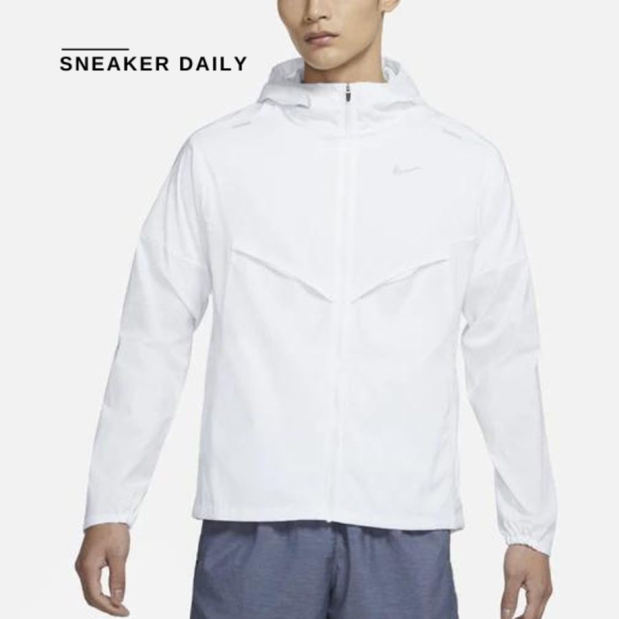 áo nike as men's nk rpl uv windrnner jkt jacket white cz9071-100