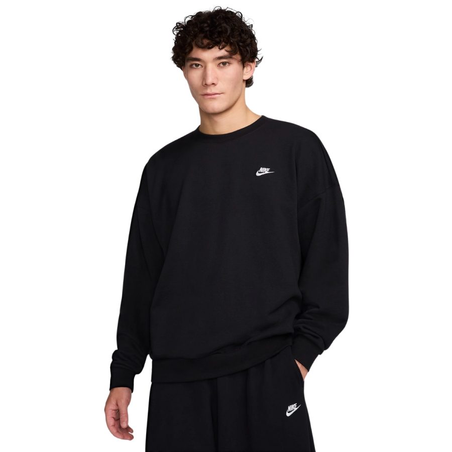 áo nike club fleece men's oversized french terry crew hj1820-010