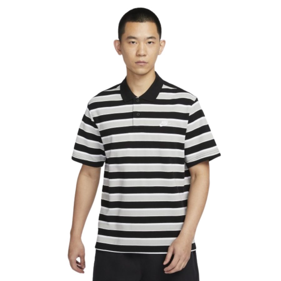 áo nike club men's striped polo fn3897-010