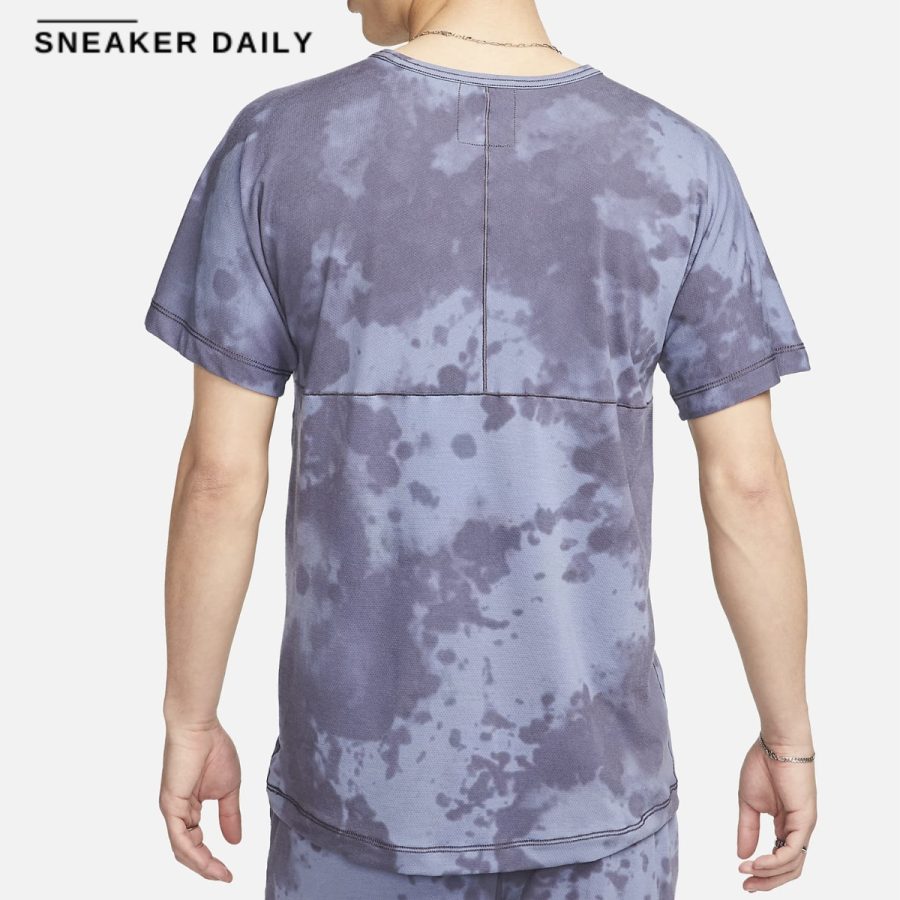 áo nike dri-fit men's all-over print short-sleeve yoga top dx0923-015