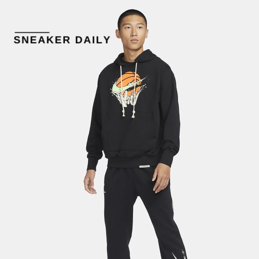 áo nike dri-fit standard issue men's pullover basketball hoodie fb7138-010