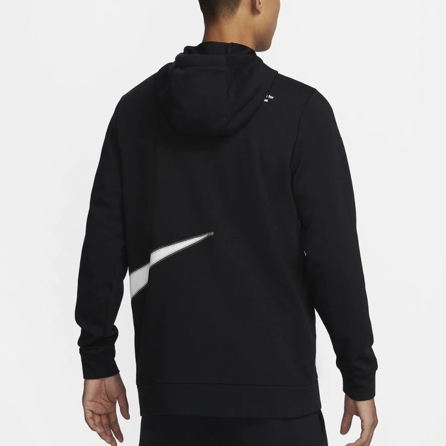 áo nike dry fit men's fleece full zip fitness hoodie fb8576-010