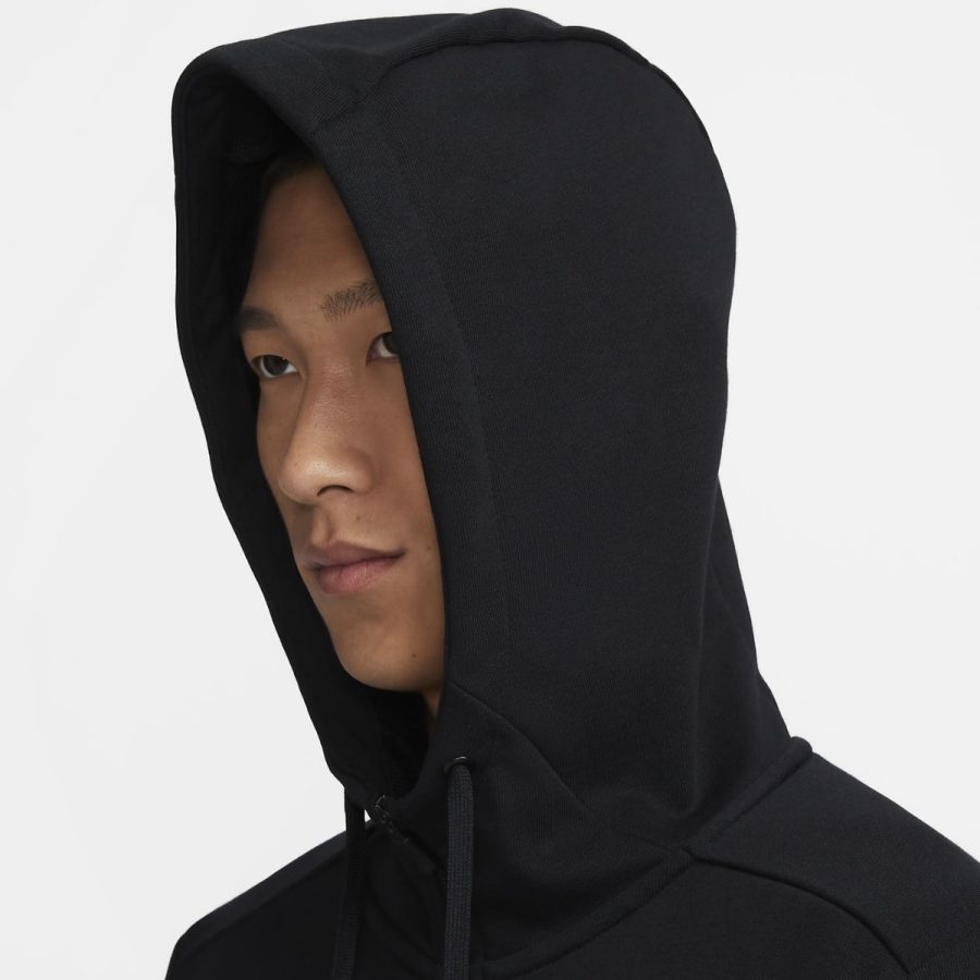 áo nike dry fit men's fleece full zip fitness hoodie fb8576-010