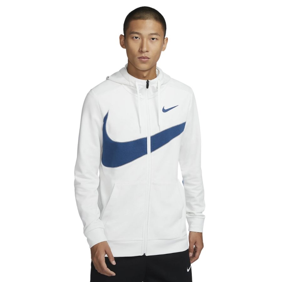 áo nike dry fit men's fleece full zip fitness hoodie fb8576-121