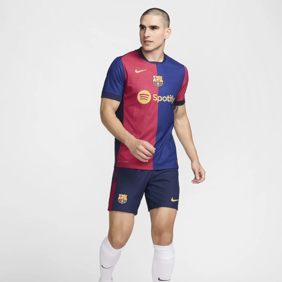 áo nike f.c. barcelona 202425 match home men's dri-fit adv football authentic shirt fn8775-456