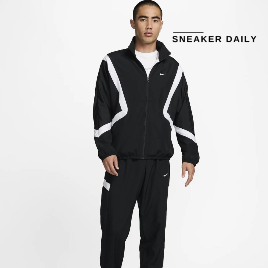 áo nike icon men's woven basketball jacket fz0249-010