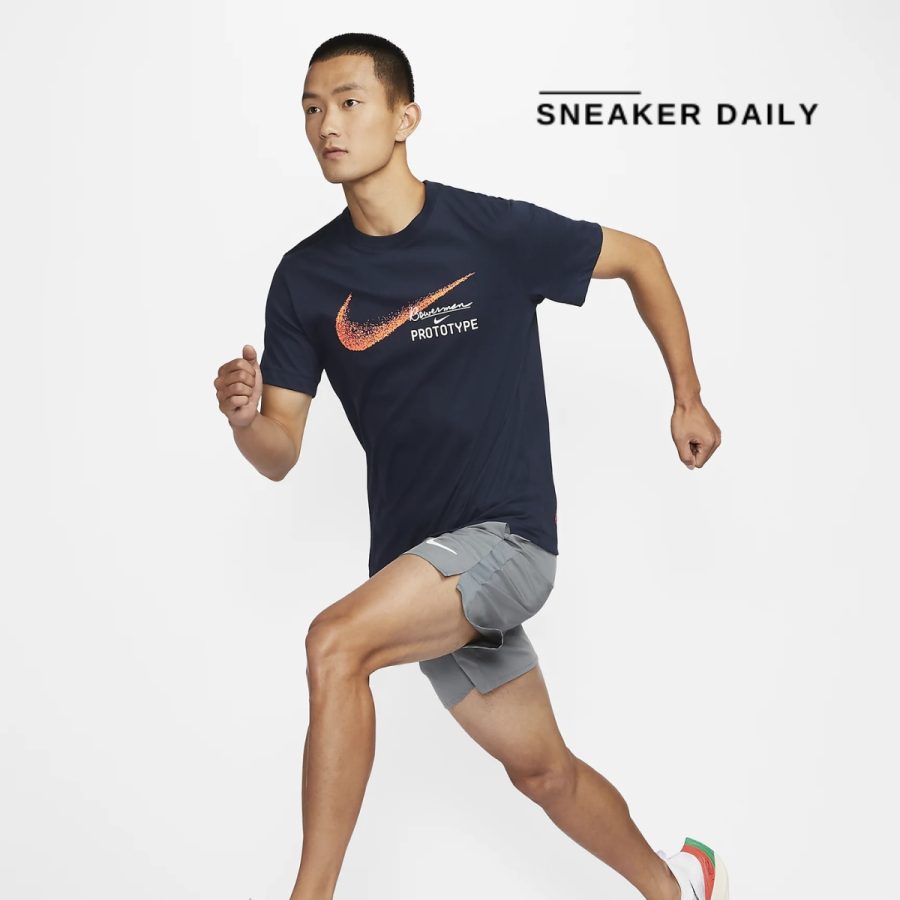áo nike men's dri-fit running t-shirt hm8292-451