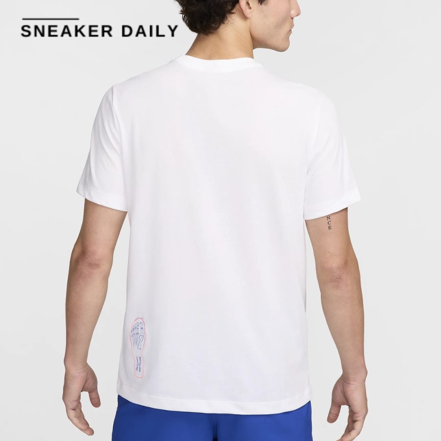 áo nike men's dry fit running t-shirt hm8292-100