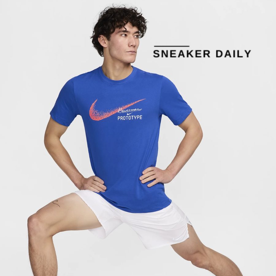 áo nike men's dry fit running t-shirt hm8292-480