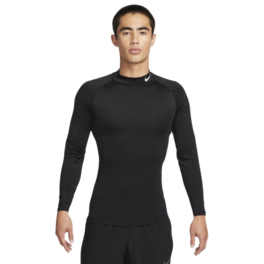 áo nike pro men's dri-fit fitness mock-neck long-sleeve top fb7909-010