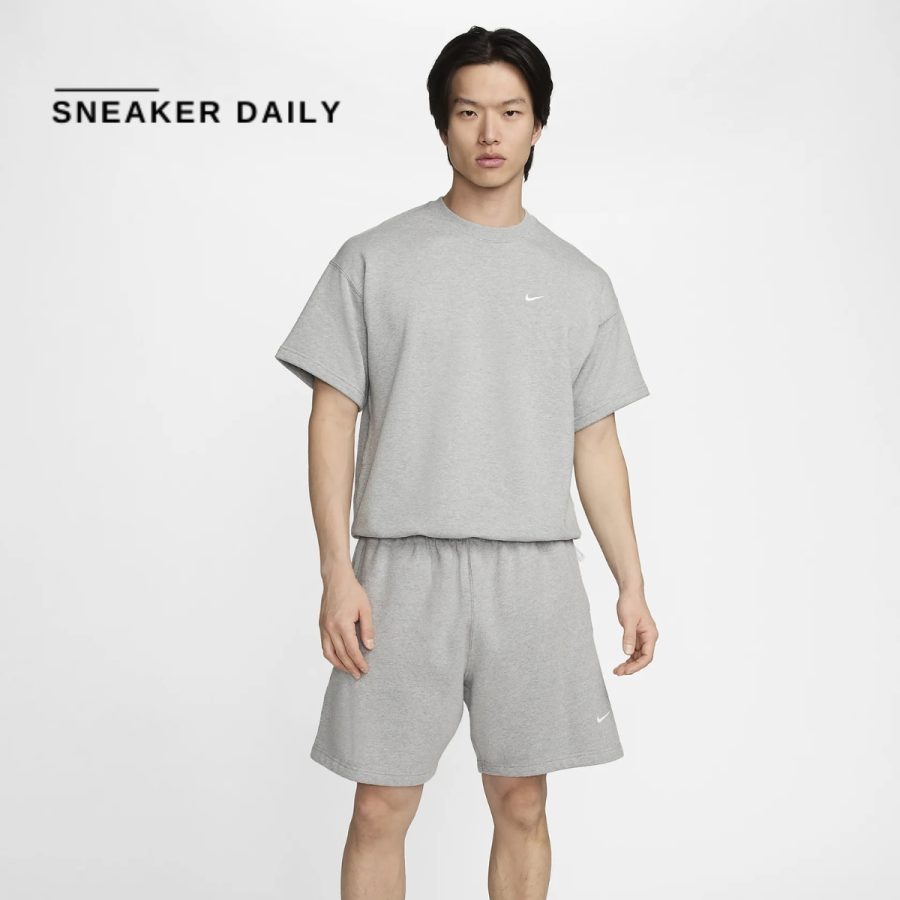 áo nike solo swoosh men's short sleeve french terry top dx0881-063
