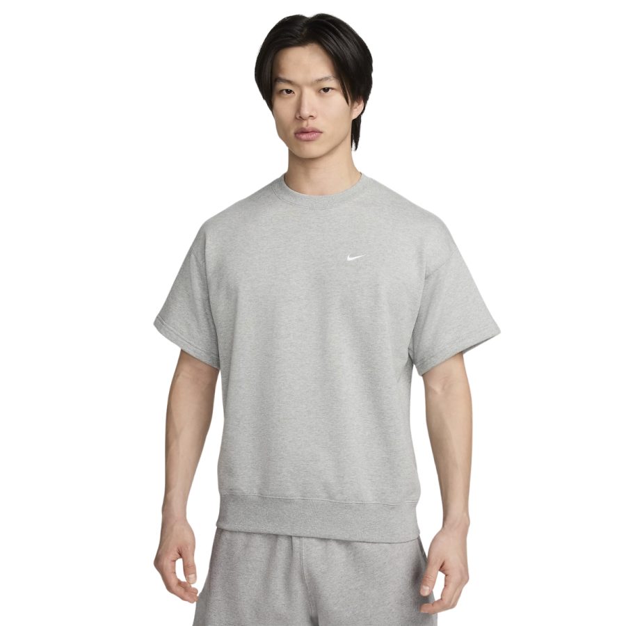 áo nike solo swoosh men's short sleeve french terry top dx0881-063