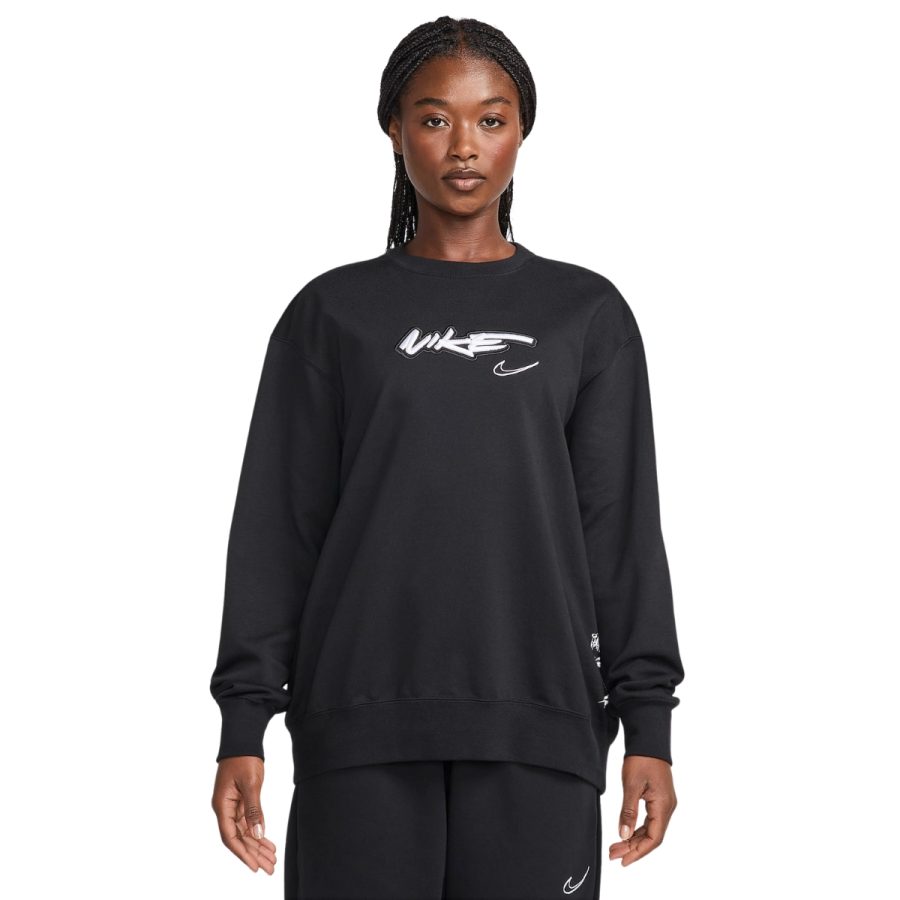 áo nike sportswear breaking women's loose french terry top fz0257-010