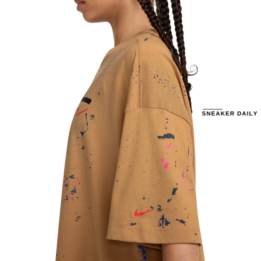 áo nike sportswear breaking women's oversized short-sleeve t-shirt fz0284-224