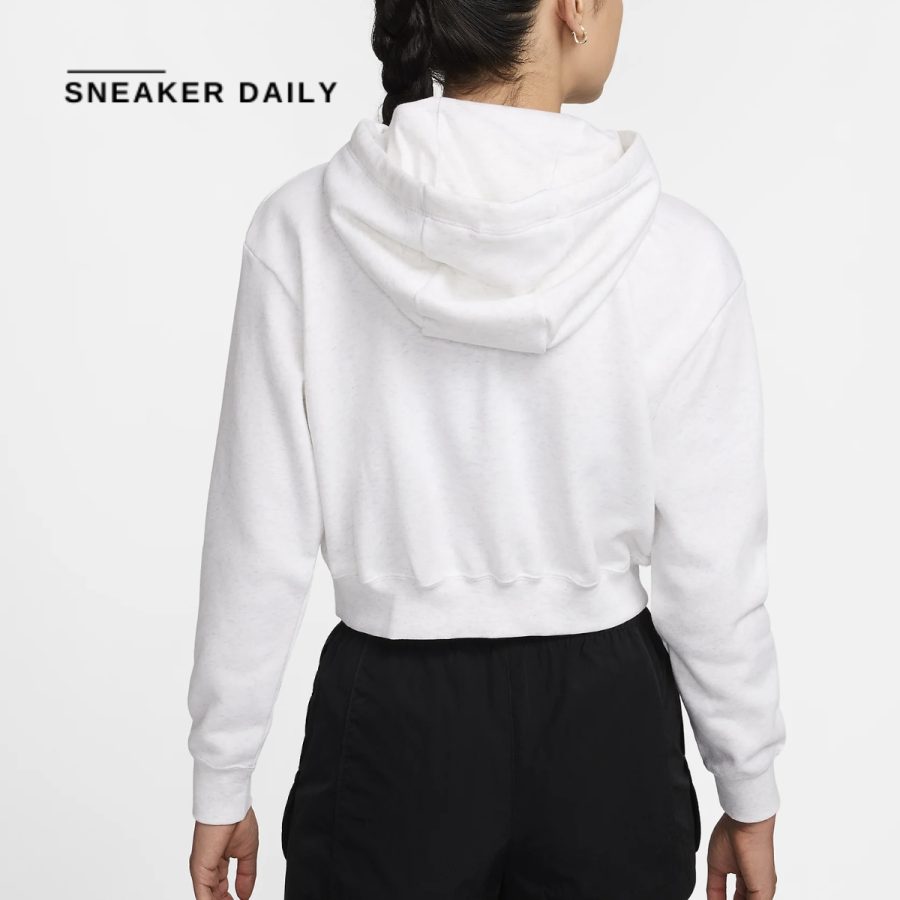 áo nike sportswear club fleece women's oversized cropped graphic hoodie dq5851-051