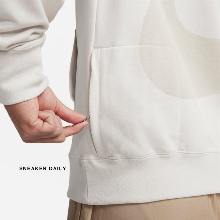 áo nike sportswear french terry pullover hoodie 'light bone' fz4765-104