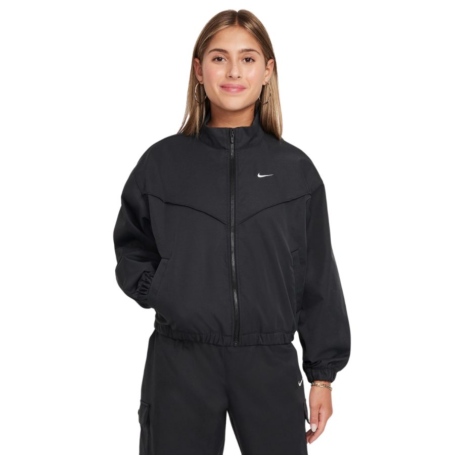 áo nike sportswear girls' oversized lightweight jacket fz5557-010