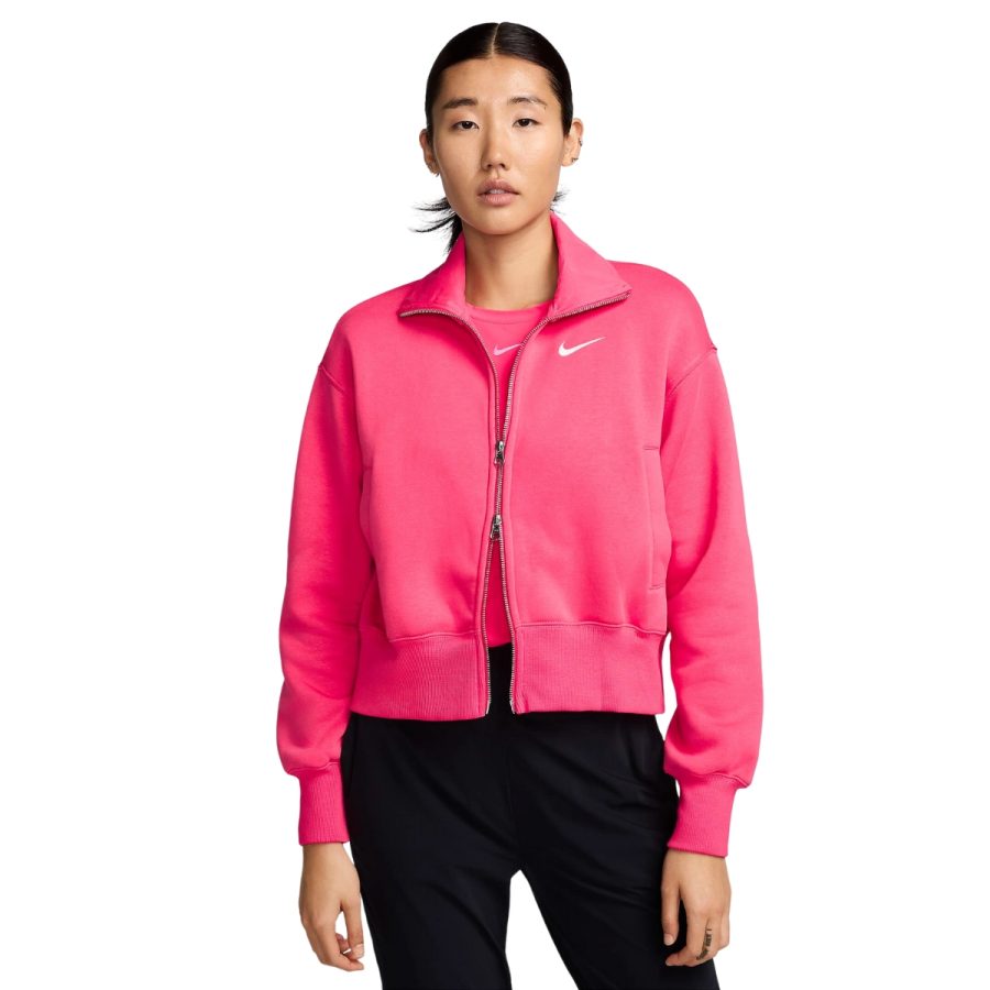 áo nike sportswear phoenix fleece women's oversized track jacket fz3205-629