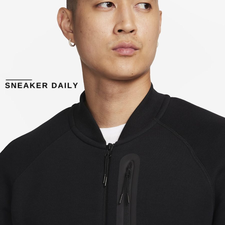áo nike sportswear tech fleece men's bomber jacket fb8009-010