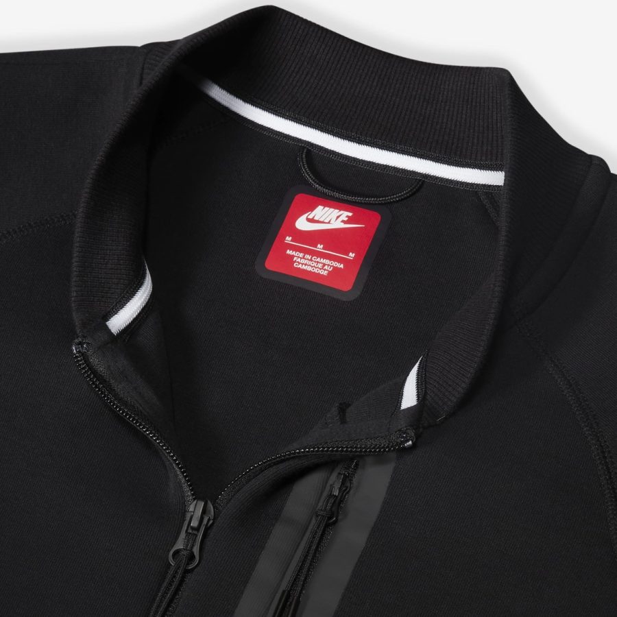 áo nike sportswear tech fleece men's bomber jacket fb8009-010