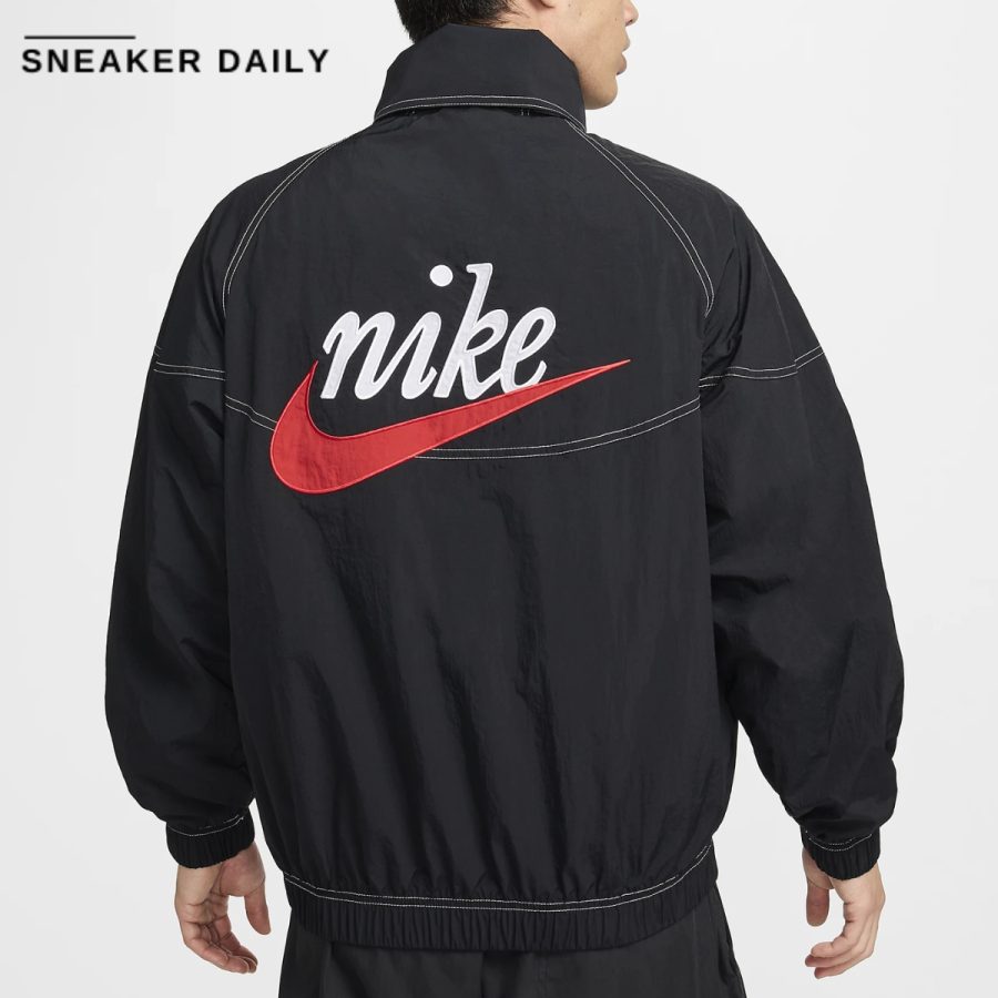 áo nike sportswear windrunner men's 12-zip hooded jacket dm6861-010