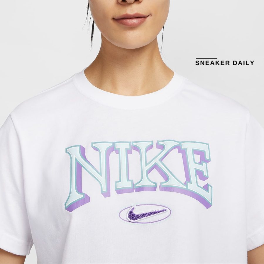 áo nike sportswear women's loose short-sleeve cropped t-shirt fz2856-100