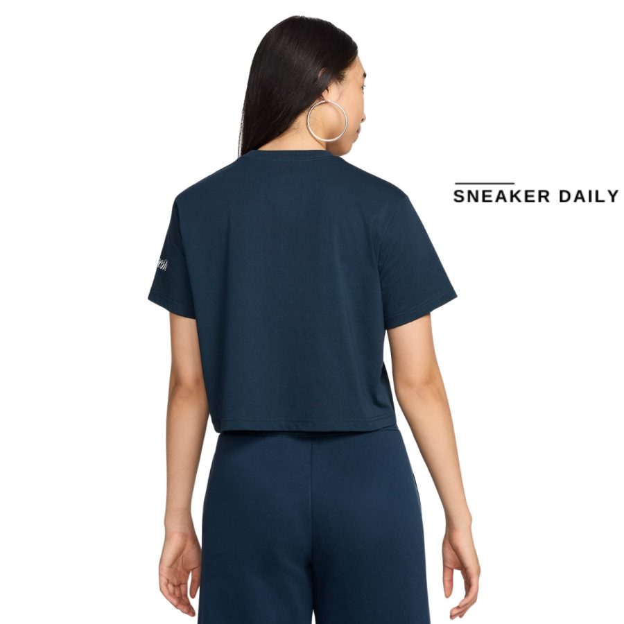 áo nike sportswear women's loose short-sleeve cropped t-shirt fz2856-478