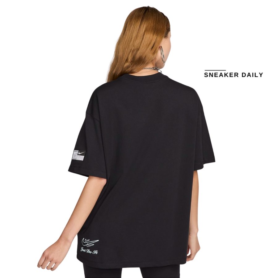 áo nike sportswear women's oversized short sleeve t-shirt fz1147-010