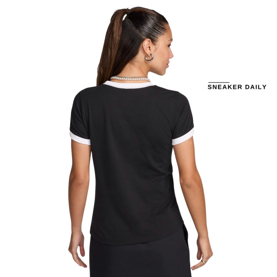 áo nike sportswear women's ringer t-shirt hj6872-010