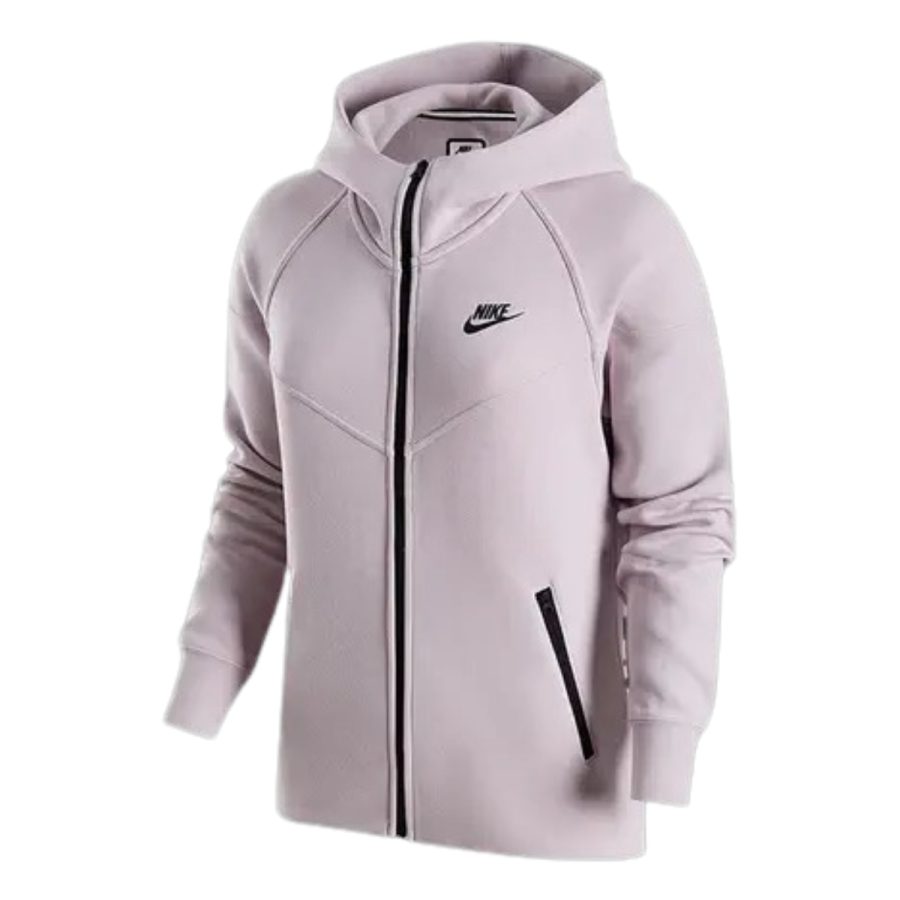 áo nike tech fleece women’s track top 'purple' fb8339-019